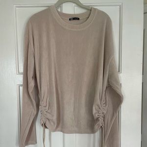 Zara Ruched Long Sleeve Top